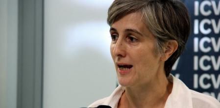 Dolors Camats (ICV), en rueda de prensa