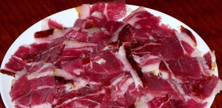 Un plato de jamón de Jabugo