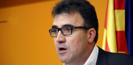 Lluís Salvadó, secretario adjunto de ERC, en rueda de prensa