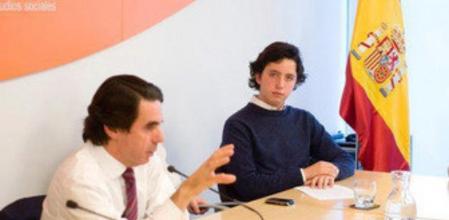 Francisco Nicolás Gómez Iglesias, junto al expresidente del Gobierno, José María Aznar