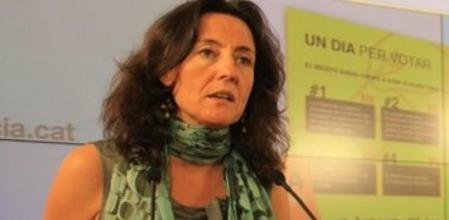 Mercè Conesa, en rueda de prensa este lunes en la sede de CDC