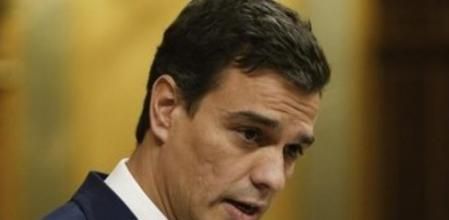 l secretario general del PSOE, Pedro Sánchez, durante su intervención ante el Congreso de los Diputados, donde el presidente del Gobierno, Mariano Rajoy, ha informado de las conclusiones del Consejo Europeo celebrado la pasada semana en Bruselas.