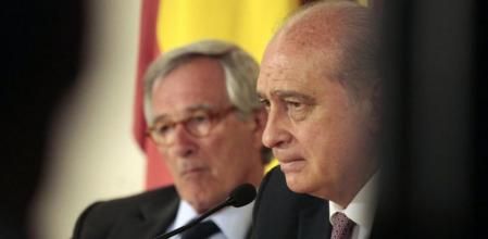 El alcalde de Barcelona, Xavier Trias, y el ministro del Interior, Jorge Fernández Díaz, en una imagen del pasado junio
