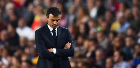 Luis Enrique trata de encontrar soluciones para su equipo durante el partido ante el Celta