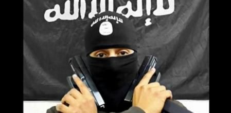 La foto de un militante de EI colgada en Tumblr.