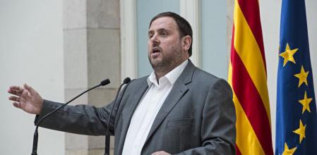 Oriol Junqueras, en el Parlament