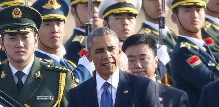 El Air Force One de Obama aterrizó en el aeropuerto de la capital china a las 09.12 hora local