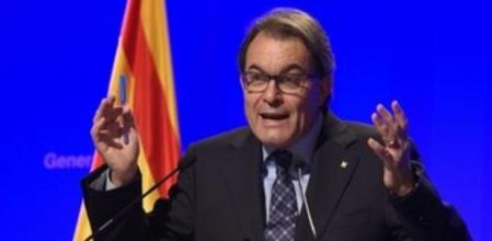 El president de la Generalitat, Artur Mas, en la rueda de prensa posterior al Consell Executiu.