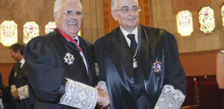 Eduardo Torres Dulce y el fiscal superior de Catalunya, José María Romero de Tejada