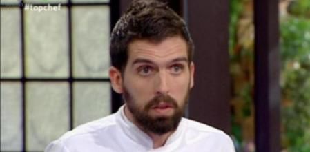 El polémico concursante no recibió nada bien las críticas a su plato en la prueba final, en la que se enfrentó a Peña y a David teniendo que reinventar un plato típico regional