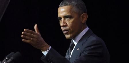 El presidente de EE.UU., Barack Obama, durante un discurso opfrecido en la Universidad de Queensland, en Brisbane, donde tiene lugar la cumbre del G20