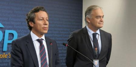 El vicesecretario general de Organización del PP, Carlos Floriano, este martes en Bruselas.