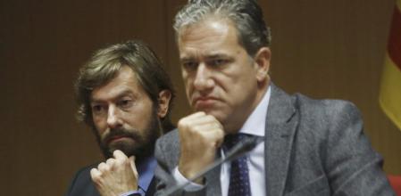 El juez de la Audiencia Nacional, Santiago Pedraz, y el decano de los juzgados de Valencia, Pedro Viguer, hacen público un documento sobre el trabajo judicial contra la corrupción