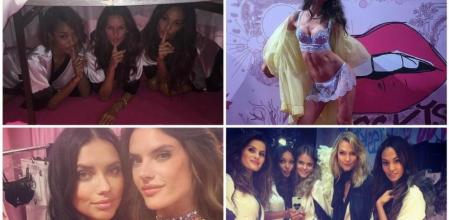 Selfies de las ángeles de Victoria's Secret en el desfile en Londres