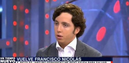 Francisco Nicolás Gómez Iglesias en su tercera aparición en 'Un tiempo nuevo'