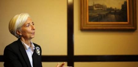 Lagarde, máxima responsable del FMI, en Santiago de Chile