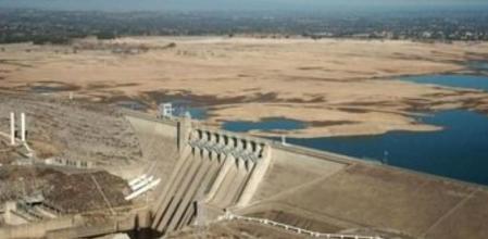 Lago Folsom, cerca de Sacramento (California, Estados Unidos), afectado por la sequía