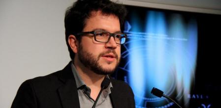 El diputado de ERC, Pere Aragonès, en rueda de prensa