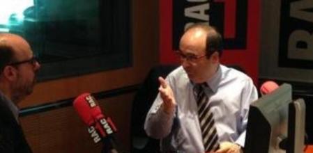 El líder del PSC, Miquel Iceta en la entrevista en RAC1