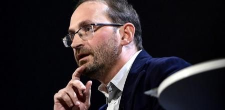 Joan Herrera, durante una conferencia-diálogo en el Teatro Raval de Barcelona