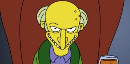 El señor Burns es uno de los personajes con peor carácter de 'Los Simpson', aunque a la vez uno de los más emblemáticos de la serie