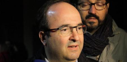 Iceta comparece ante la prensa en Girona