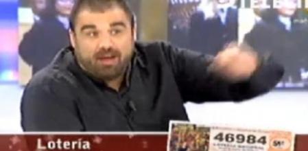 Daniel Montero, periodista colaborador de 'AR', agraciado con el quinto premio de la Lotería de Navidad en directo