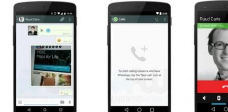 Supuesta apariencia del futuro servicio de llamadas de WhatsApp