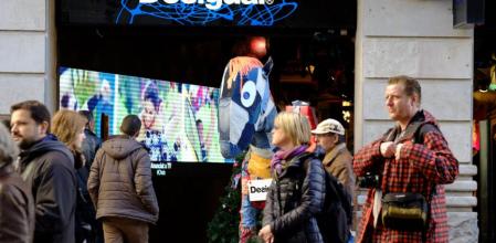 La tienda Desigual de la calle Arcs de Barcelona, abierta el domingo 28 de diciembre