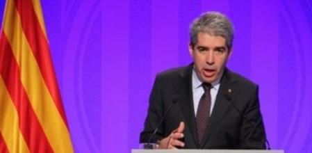 Francesc Homs, conseller de la Presidència y portavoz del Govern, después del Consell Executiu.