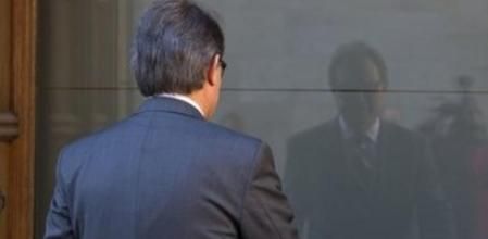 El president de la Generalitat, Artur Mas, acude a la reunión del Consell Executiu.