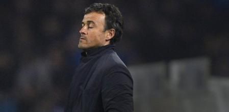 Luis Enrique, durante el partido ante la Real Sociedad