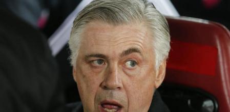 Carlo Ancelotti antes del partido ante el Atlético
