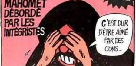 Portada del semanario 'Charlie Hebdo' de 2006 en la que se satiriza a Mahoma