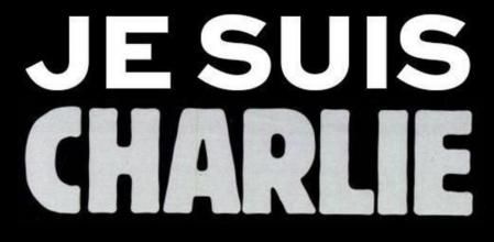 Imagen de protesta por el atentado contra la sede de Charlie Hebdo