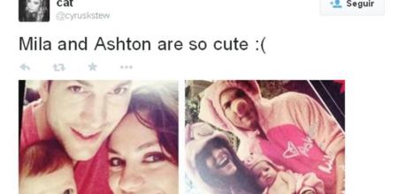 Mila Kunis y Ashton Kutcher, junto a su Wyatt en la primera imagen compartida en las redes sociales de los actores