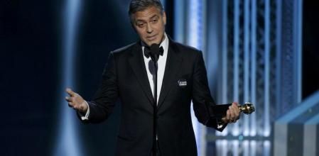 George Clooney recogiendo su premio Cecile B. DeMille en la gala 72 de los Globos de Oro