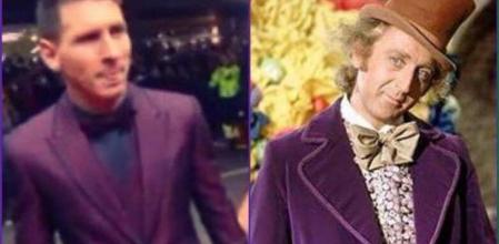 Meme del traje de Messi en el Balón de Oro 2014