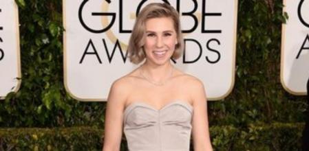 La actriz Zosia Mamet en la 72 edición de los Globos de Oro
