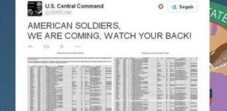 Uno de los tuits que han escrito los piratas informáticos en la cuenta de Twitter del Mando Central de Estados Unidos