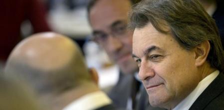 El presidente de la Generalitat y de CiU, Artur Mas, durante la reunión de la ejecutiva de CDC