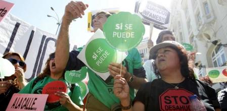 Miembros de la PAH en una manifestación reciente