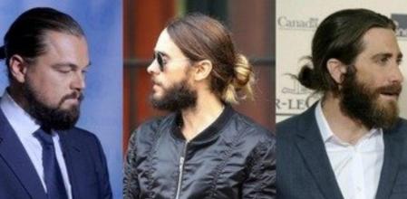 Leonardo DiCaprio, Jared Leto y Jake Gyllenhaal se suman a la tendencia masculina de lucir moño