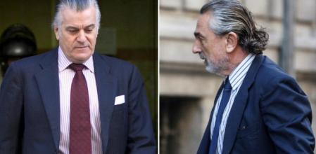 El extesorero del PP, Luis Bárcenas, y el presunto cabecilla de la trama Gürtel, Francisco Correa