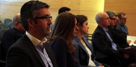 Alberto Fernández Saltiveri durante la Junta General de Badalona Comunicació