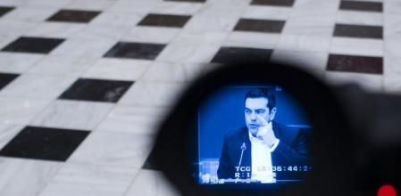 Alexis Tsipras, en el objetivo de una cámara.
