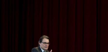 El presidente de la Generalitat, Artur Mas, durante la conferencia-coloquio que ha ofrecido en el ciclo 'El Moment Zero'