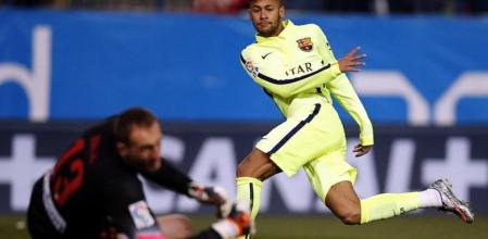 Atletico de Madrid Barcelona Liga BBVA: Neymar marcó, al contragolpe, el primer gol del Barça ante el Atlético