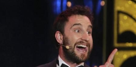 El actor Dani Rovira, presentador del evento, durante la gala de entrega de los premios Goya 2015, que se celebra esta noche en el centro de congresos Príncipe Felipe, en Madrid.