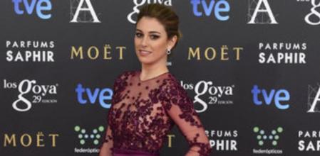 Blanca Suárez con un vestido de Zuhair Murad en la alfombra rosa de los Goya 2015